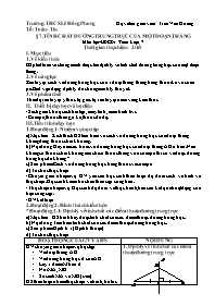 Giáo án Hình học 7 - Tuần 33 - Trần Văn Hương