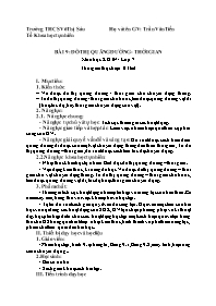 Giáo án Khoa học tự nhiên 7 (Kết nối tri thức