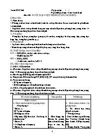 Giáo án Lịch sử 7 - Tiết 22, Bài 20: Nước Đại
