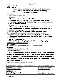 Giáo án Lịch sử 7 - Tuần 1 - Năm học 2019-202