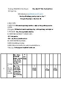 Giáo án Lịch sử 7 - Tuần 10-12 - Năm học 2023