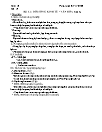 Giáo án Lịch sử 7 - Tuần 10 - Năm học 2020-20