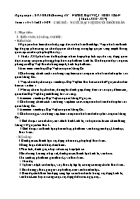 Giáo án Lịch sử 7 - Tuần 11-15 - Năm học 2020