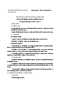 Giáo án Lịch sử 7 - Tuần 14 - Năm học 2023-20