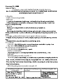 Giáo án Lịch sử 7 - Tuần 16 - Năm học 2020-20