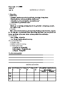 Giáo án Lịch sử 7 - Tuần 18, Tiết 36: Kiểm tr