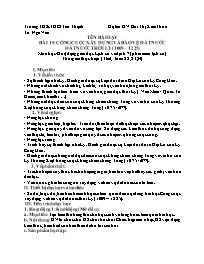 Giáo án Lịch sử 7 - Tuần 22-24 - Năm học 2023