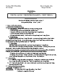 Giáo án Lịch sử 7 - Tuần 3 - Đặng Văn Gấu