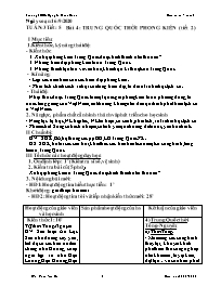 Giáo án Lịch sử 7 - Tuần 3 - Năm học 2020-202