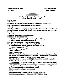 Giáo án Lịch sử 7 - Tuần 30 - Đặng Văn Gấu