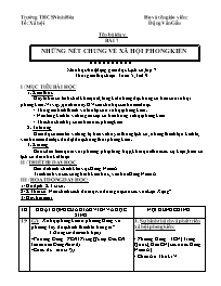 Giáo án Lịch sử 7 - Tuần 5 - Đặng Văn Gấu