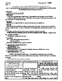 Giáo án Lịch sử 8 - Tuần 18 - Năm học 2020-20