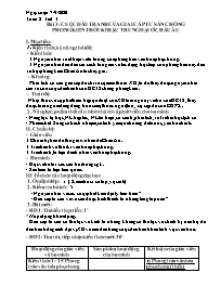 Giáo án Lịch sử Lớp 7 - Tuần 2 - Năm học 2020