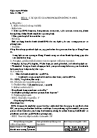 Giáo án Lịch sử Lớp 7 - Tuần 4 - Năm học 2020