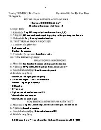 Giáo án Lịch sử và Địa lí 7 - Tuần 10 - Năm h