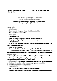 Giáo án Lịch sử và Địa lí 7 - Tuần 9 - Năm họ