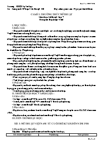 Giáo án Mĩ thuật 7 - Chủ đề 1: Thường thức mĩ