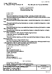 Giáo án Mĩ thuật 7 - Chủ đề 2: Vẽ theo mẫu - 