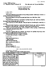 Giáo án Mĩ thuật 7 - Chủ đề: Vẽ trang trí - N