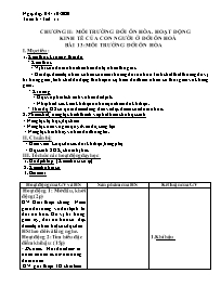 Giáo án môn Địa lí 7 - Tuần 6 - Năm học 2020-