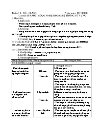 Giáo án Nâng cao Ngữ văn 7 - Tuần 11, Chuyên 