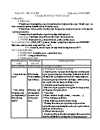 Giáo án Nâng cao Ngữ văn 7 - Tuần 19, Chuyên 