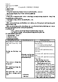 Giáo án Nâng cao Ngữ văn 7 - Tuần 2 - Năm học