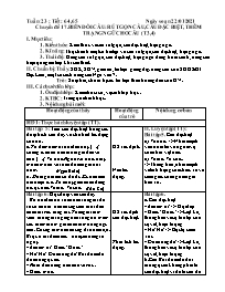 Giáo án Nâng cao Ngữ văn 7 - Tuần 23 - Năm họ