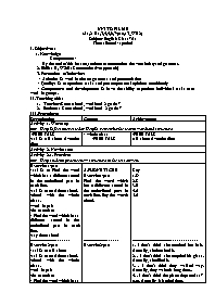 Giáo án Nâng cao Tiếng Anh 7 - Week 22
