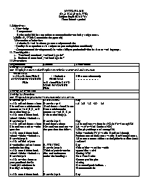 Giáo án Nâng cao Tiếng Anh 7 - Week 23