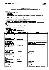 Giáo án Nâng cao Tiếng Anh 7 - Week 5