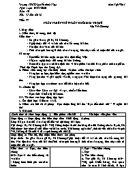 Giáo án Ngữ văn 7 - Tuần 10, Tiết 37+38 - Năm