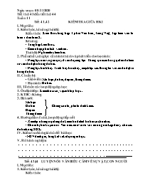 Giáo án Ngữ văn 7 - Tuần 11, Tiết 41-44 - Năm