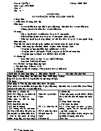 Giáo án Ngữ văn 7 - Tuần 11, Tiết 43+44: Luyệ