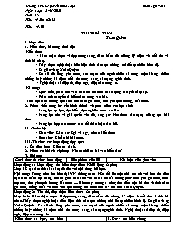 Giáo án Ngữ văn 7 - Tuần 13 - Năm học 2020-20