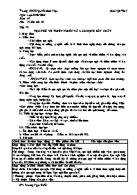 Giáo án Ngữ văn 7 - Tuần 19, Tiết 73-76 - Năm