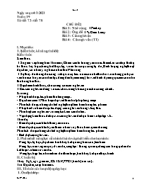 Giáo án Ngữ văn 7 - Tuần 19, Tiết 73-78 - Năm