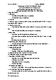 Giáo án Ngữ văn 7 - Tuần 22 - Năm học 2020-20