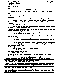 Giáo án Ngữ văn 7 - Tuần 4 - Năm học 2020-202