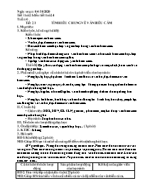 Giáo án Ngữ văn 7 - Tuần 6, Tiết 21-24 - Năm