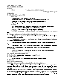 Giáo án Ngữ văn 7 - Tuần 7, Tiết 25-28 - Năm