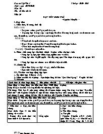 Giáo án Ngữ văn 7 - Tuần 8, Tiết 29-32 - Năm