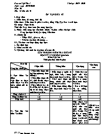 Giáo án Ngữ văn 7 - Tuần 8, Tiết 39+40 - Năm