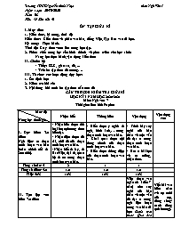 Giáo án Ngữ văn 7 - Tuần 8, Tiết 39+40: Ôn tậ