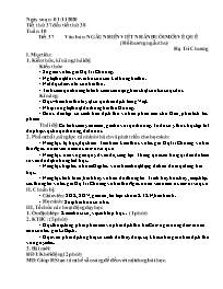 Giáo án Ngữ văn Lớp 7 - Tuần 10, Tiết 37+38 -