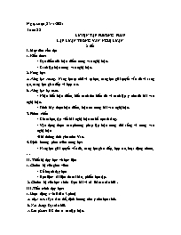 Giáo án Ngữ văn Lớp 7 - Tuần 22-24 - Năm học 