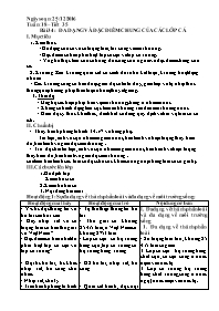 Giáo án Sinh học 7 - Tiết 35, Bài 34: Đa dạng