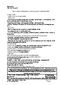 Giáo án Sinh học 7 - Tuần 1 - Võ Thị Kiều Loa