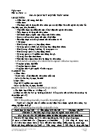 Giáo án Sinh học 7 - Tuần 11 - Võ Thị Kiều Lo