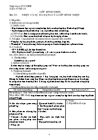 Giáo án Sinh học 7 - Tuần 13 - Năm học 2020-2